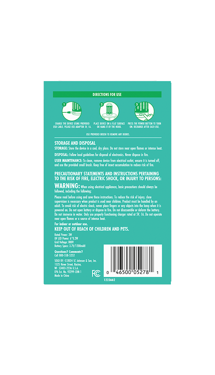 Flying Insect Zapper, Indoor and Outdoor Electric Fly & Mosquito Trap