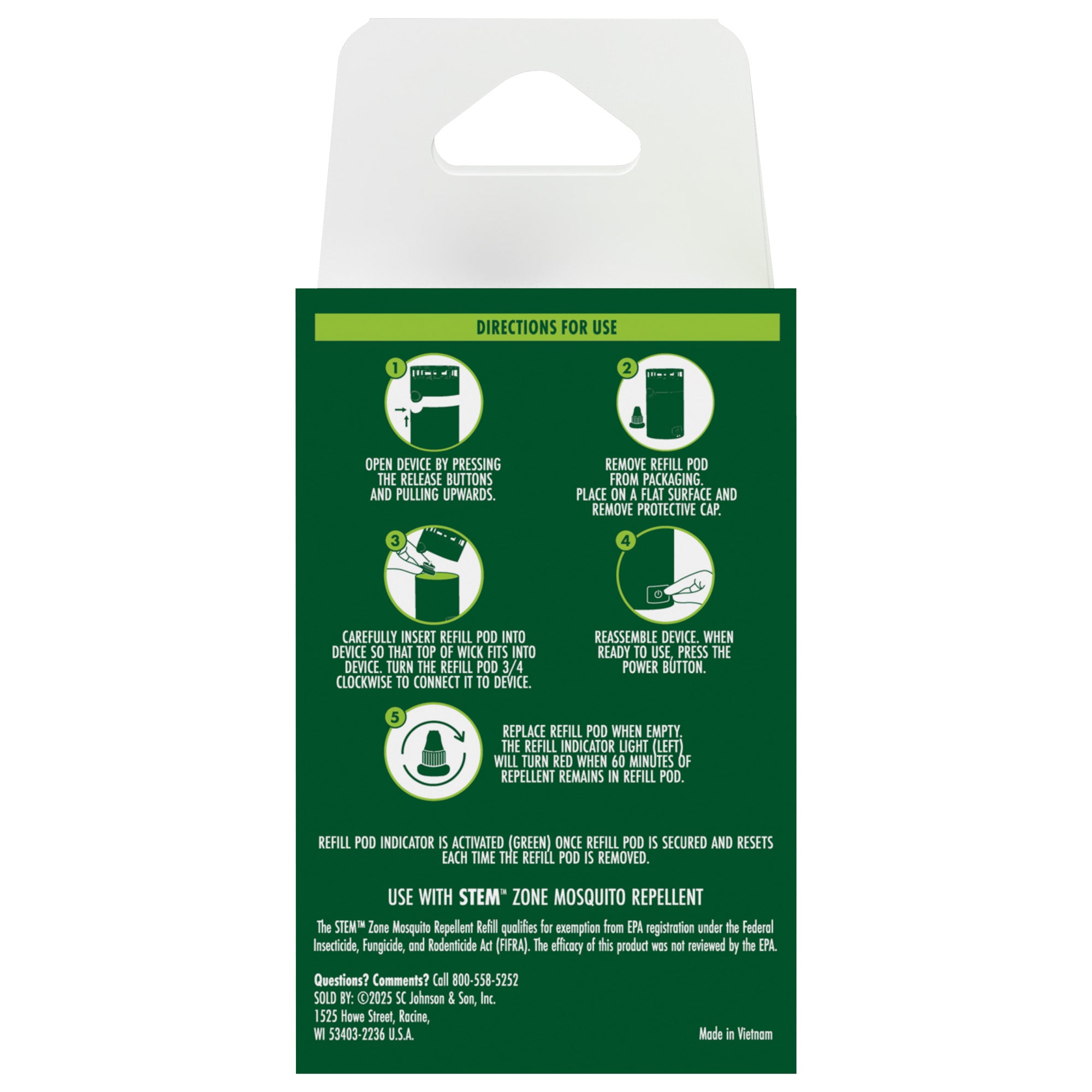 Zone Mosquito Repellent Refill Pods, 2ct