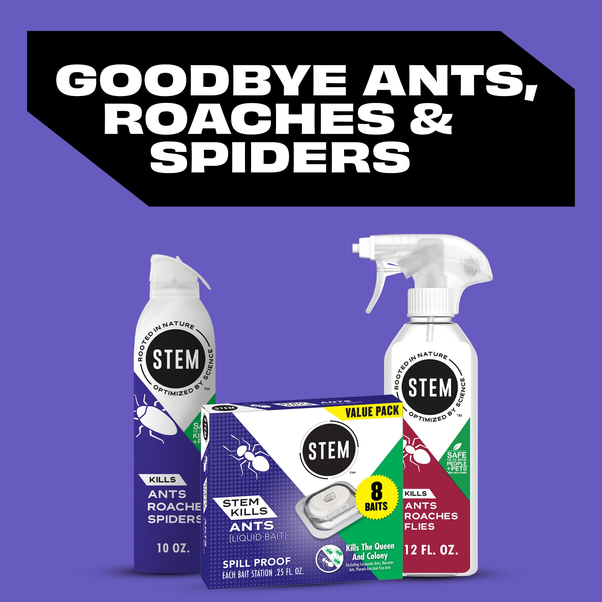 Kills Ants, Roaches, & Spiders Bug Spray, 10oz