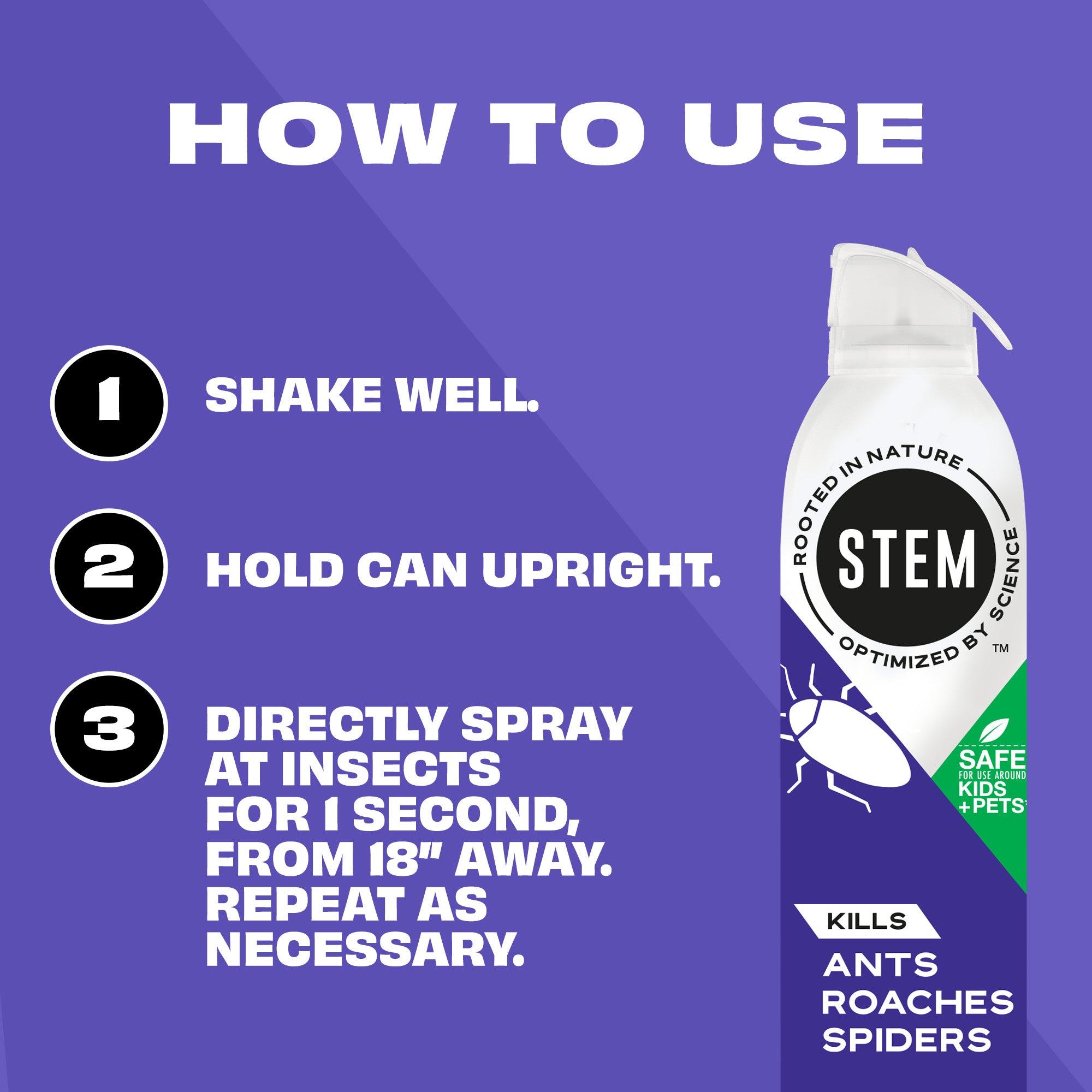 Kills Ants, Roaches, & Spiders Bug Spray, 10oz