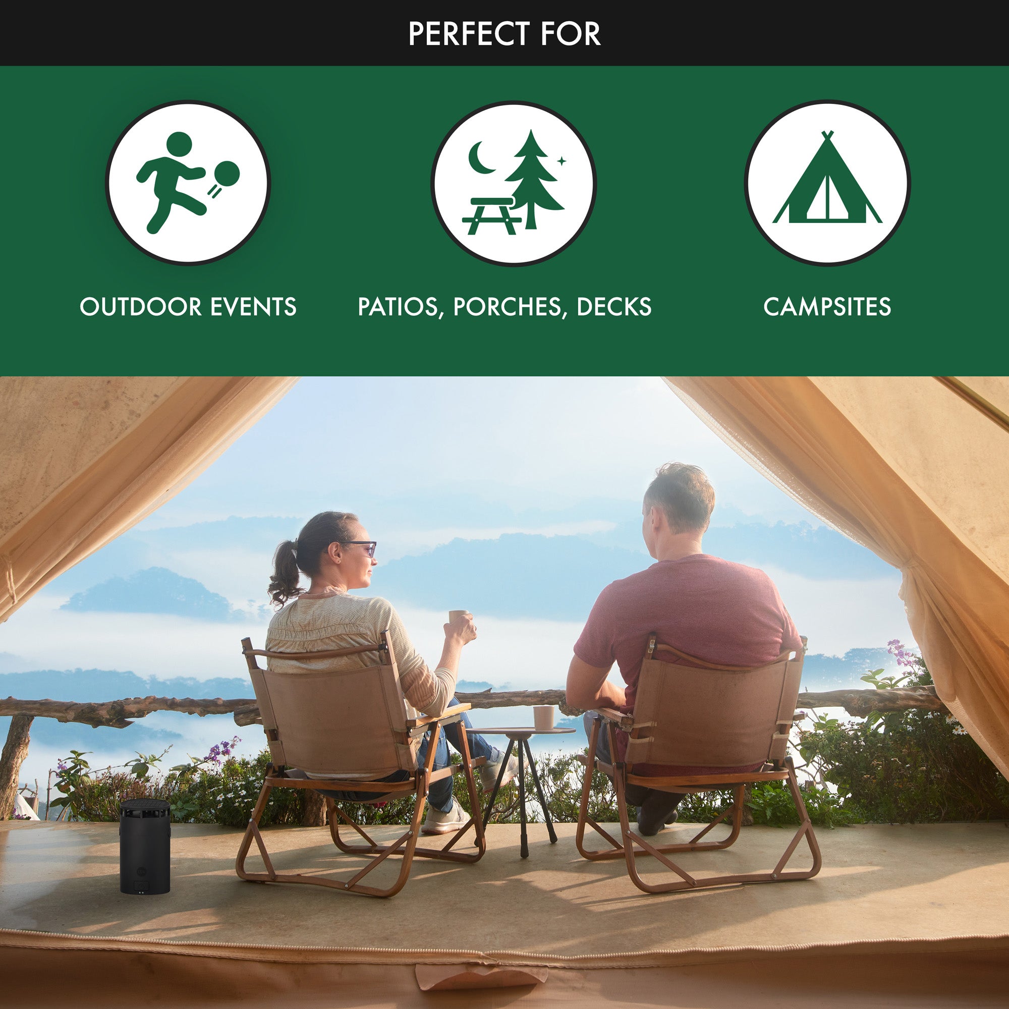 Zone Mosquito Repellent Ready + Restocked Set, 1 Device + 3 Refills