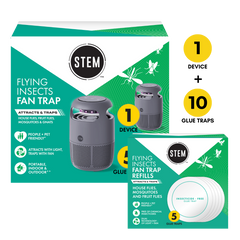 Fan Trap Ready + Restocked Set, 1 Device + 10 Glue Traps
