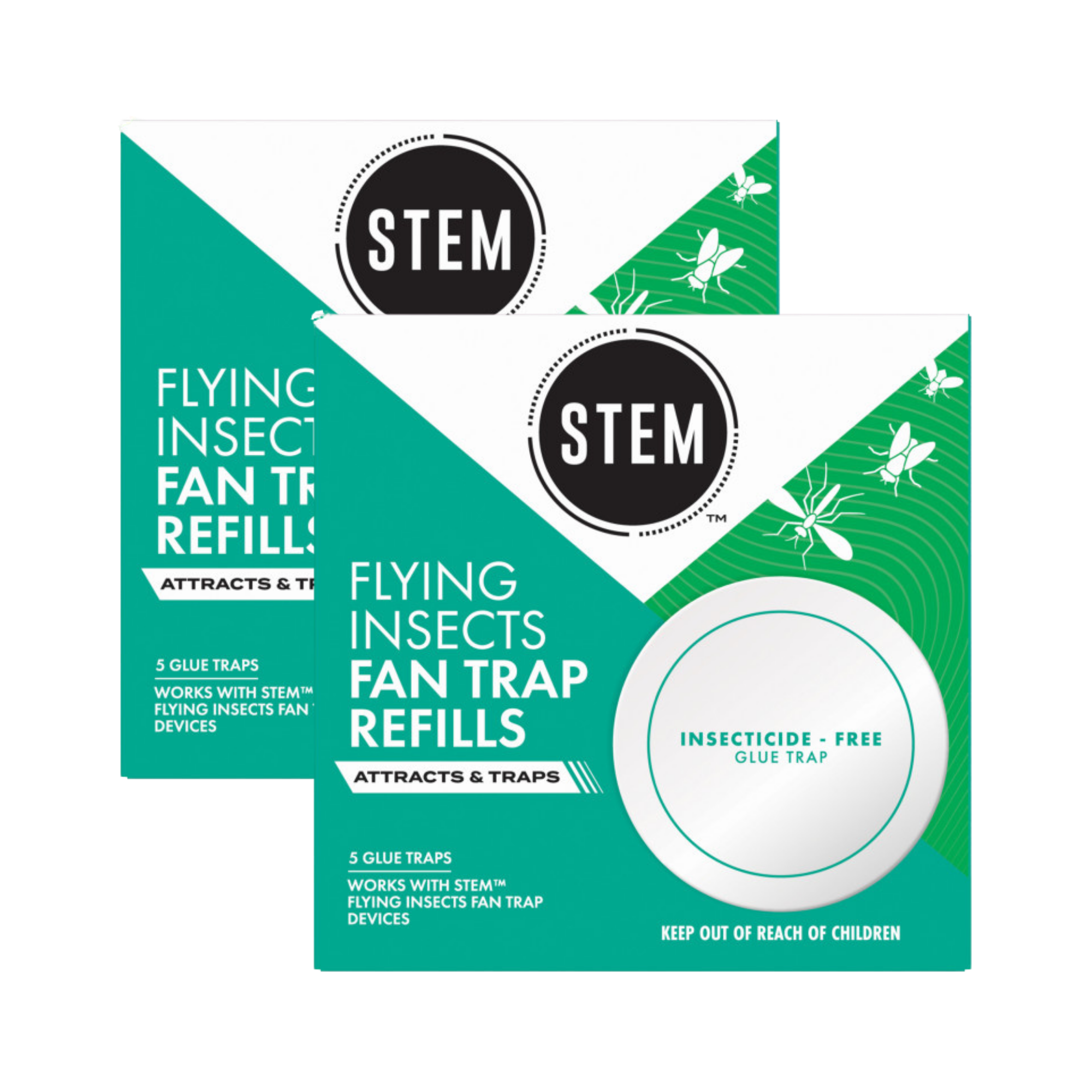 Flying Insects Fan Trap Refills 5ct - 2 pack