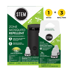 Zone Mosquito Repellent Ready + Restocked Set, 1 Device + 3 Refills