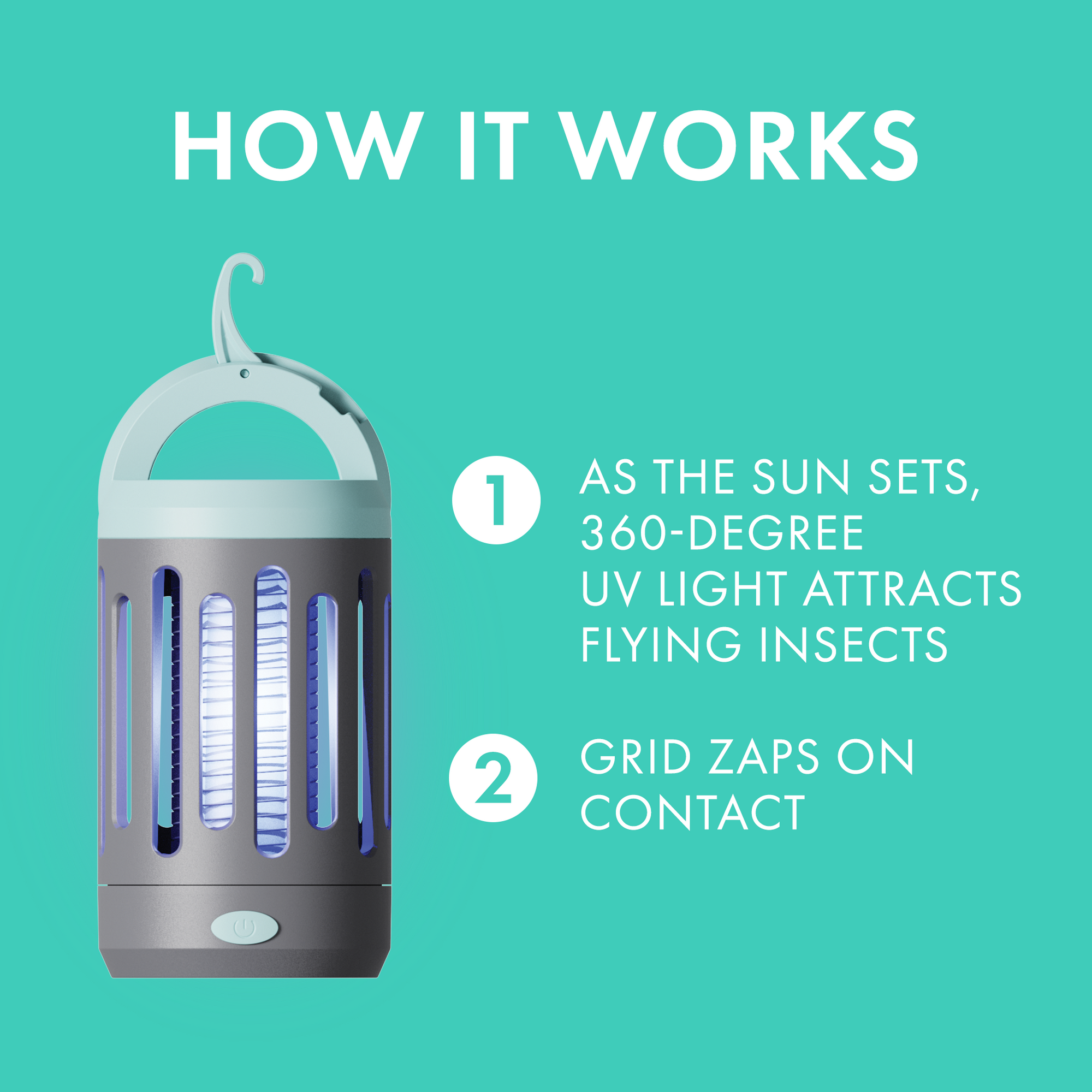 Flying Insect Zapper, Indoor and Outdoor Electric Fly & Mosquito Trap