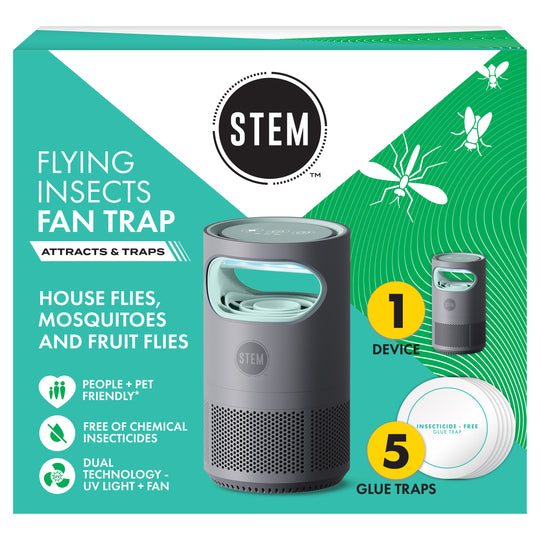 Flying Insects Fan Trap Starter Kit - Device + 5 Refills