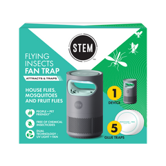 Flying Insects Fan Trap Starter Kit - Device + 5 Refills