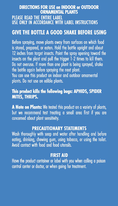 Plant Pest Spray, Kills Plant & Garden Insects, 12oz