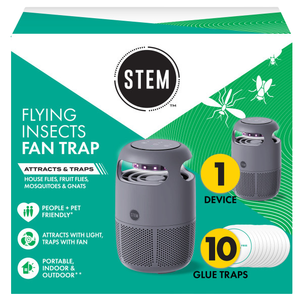 Flying Insects Fan Trap Starter Kit - Device + 10 Refills