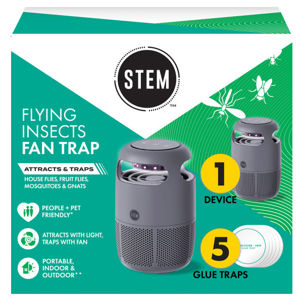 Flying Insects Fan Trap Starter Kit - Device + 5 Refills