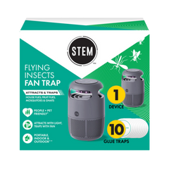Flying Insects Fan Trap Starter Kit - Device + 10 Refills
