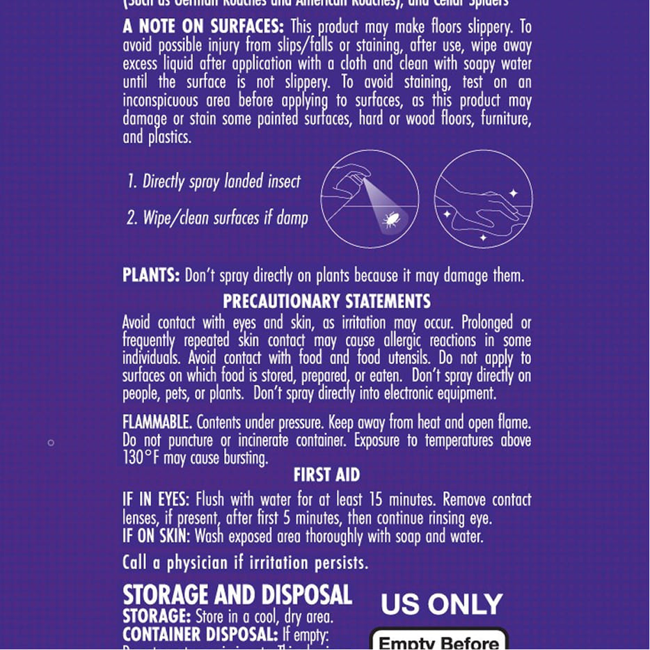 Kills Ants, Roaches, & Spiders Bug Spray, 10oz